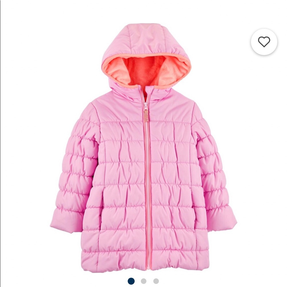 Carters Pink Puffer Jacket sz 14